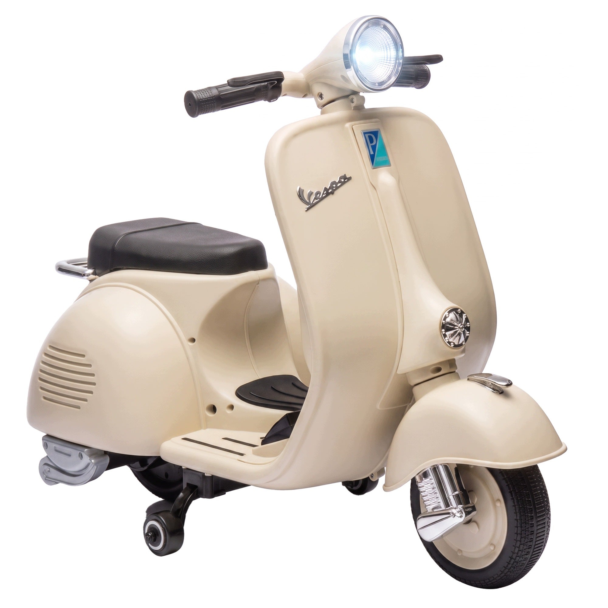 Children's electric motorcycle AIYAPLAY 6V 3-5 km/h, official VESPA style