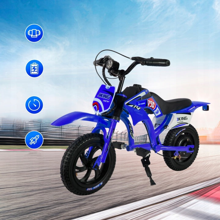 Children's electric motorcycle JKING C6 |300W 12km/h 2600MAH 12 inches Tyres Manufacturer code JKING C6