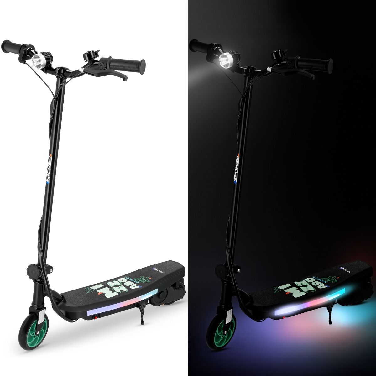 Children's electric scooter 12 km/h range 9km folding LEDs MIZZARO