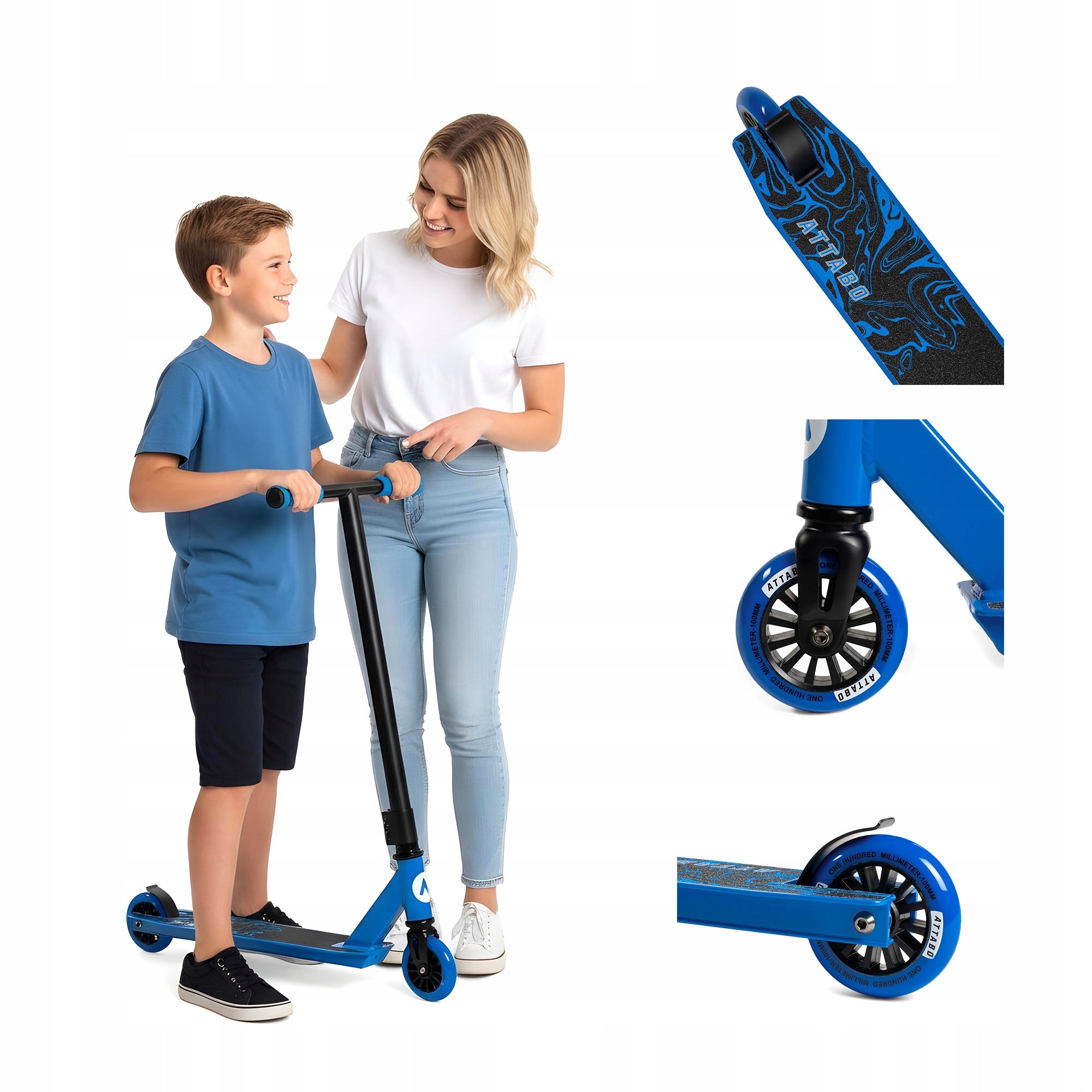 Children's freestyle scooter ATTABO Bunny Hop blue OS
