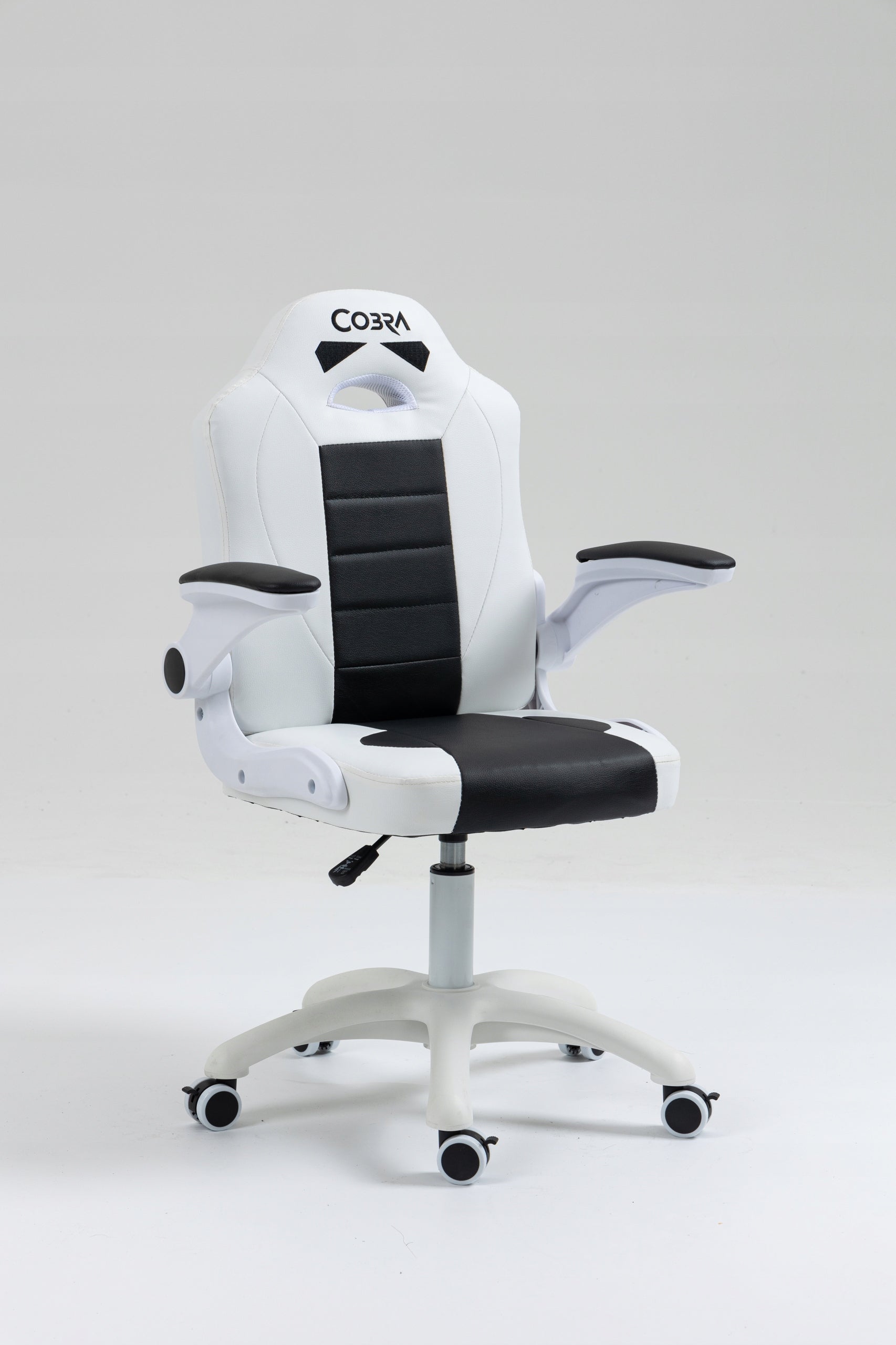 Children's gaming chair Cobra JUNIOR CRF-2303 White and black leather Brand Cobra