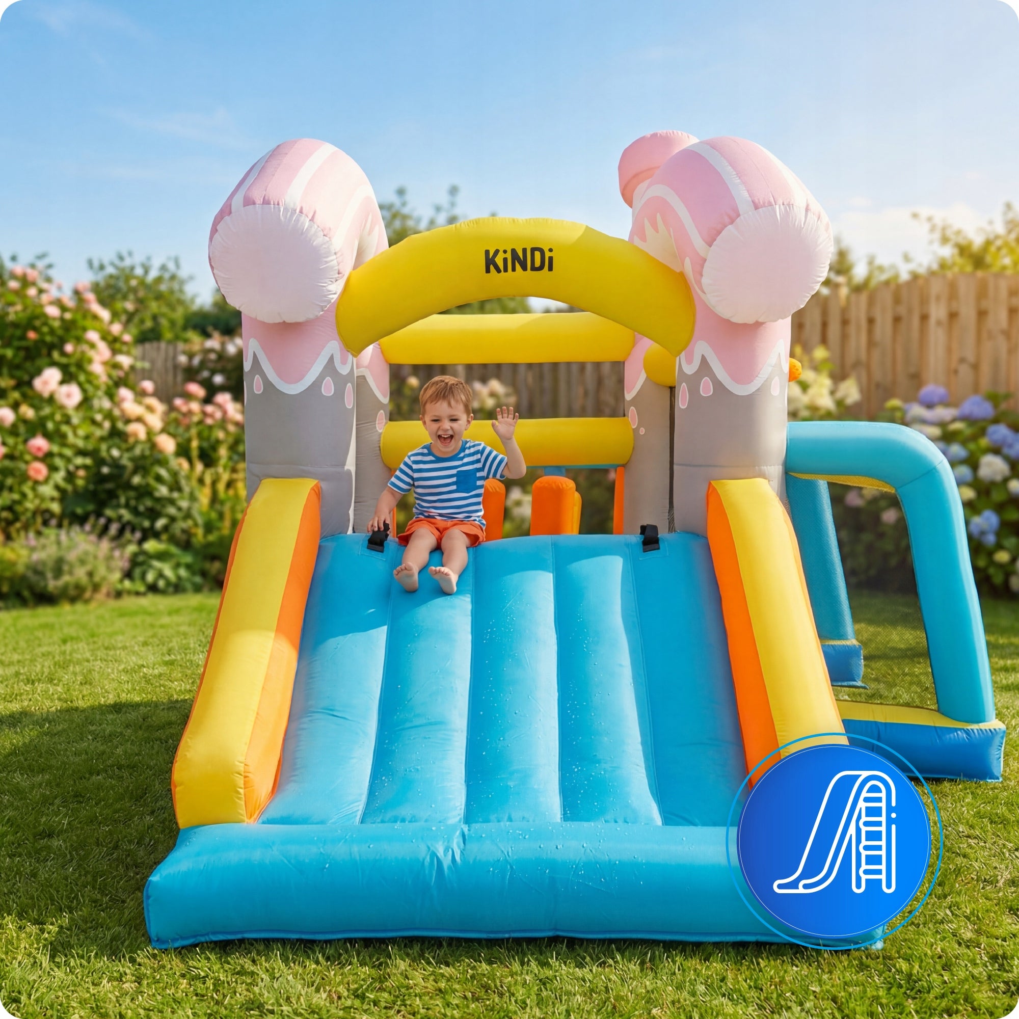 Children's garden inflatable castle square toys water slide Brand no brand