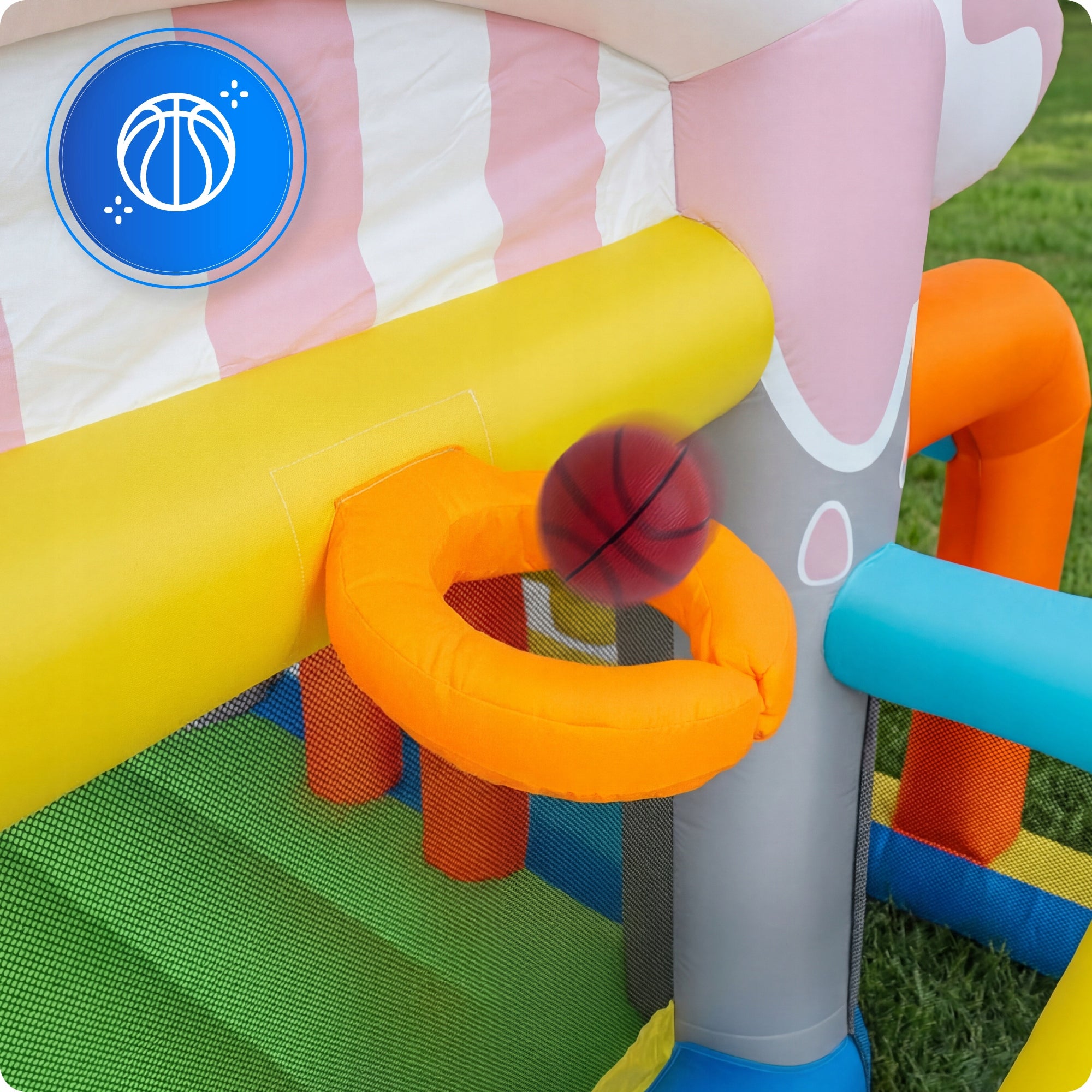 Children's garden inflatable castle square toys water slide Dominant material synthetic material