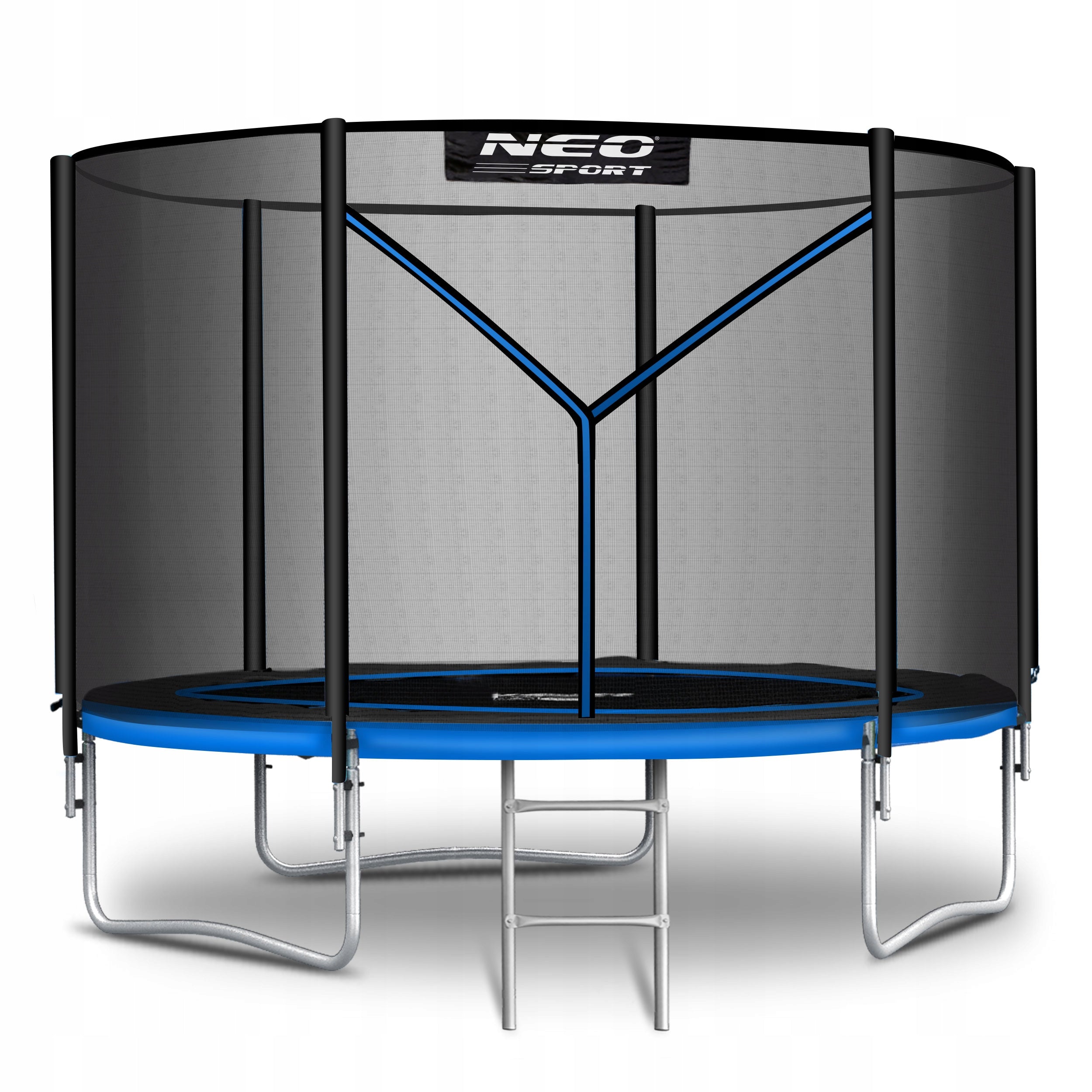 Children's garden trampoline 183cm 6ft LADDER MESH Neo-Sport