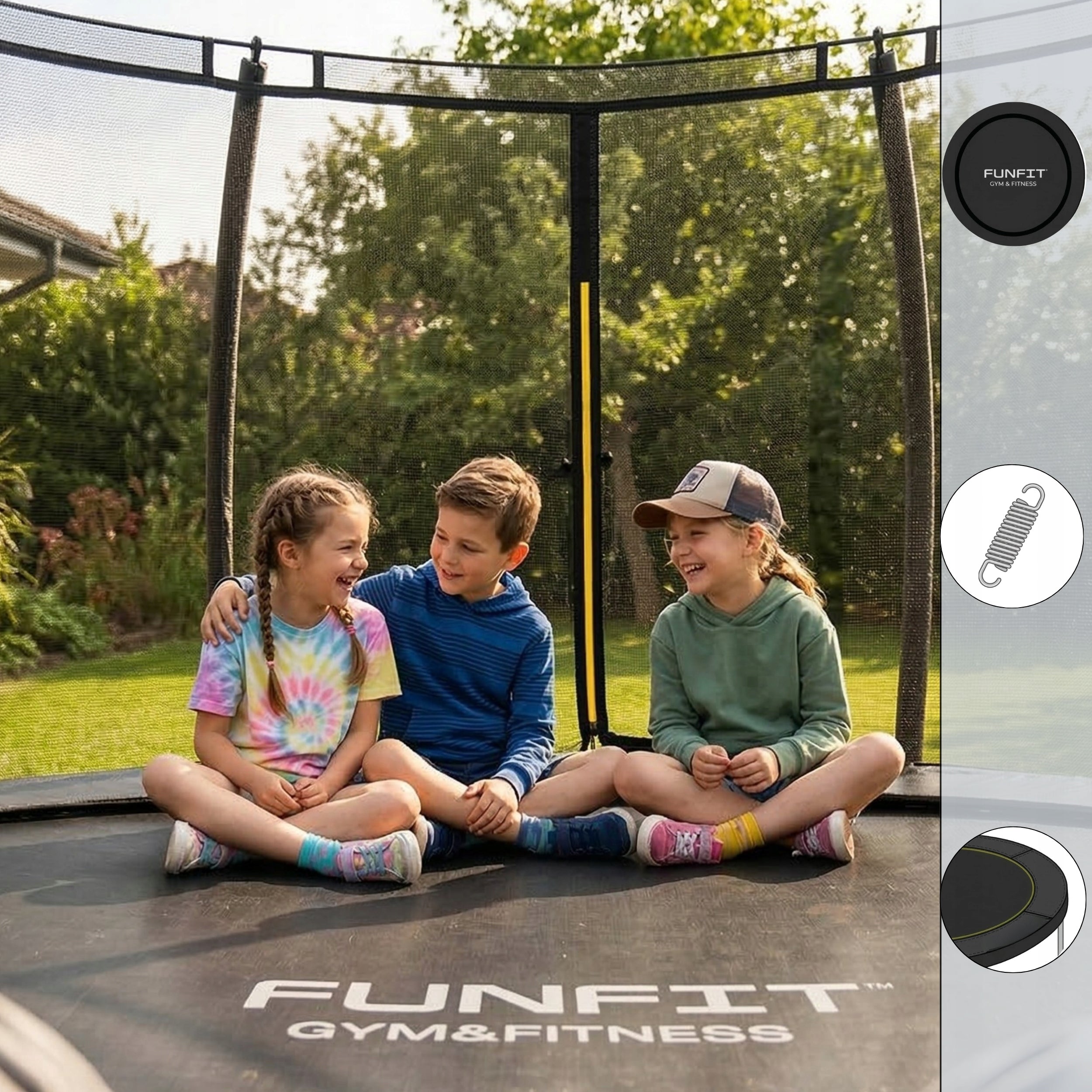 Children's garden trampoline 465cm FUNFIT inner net PREMIUM 15ft Manufacturer code 3124