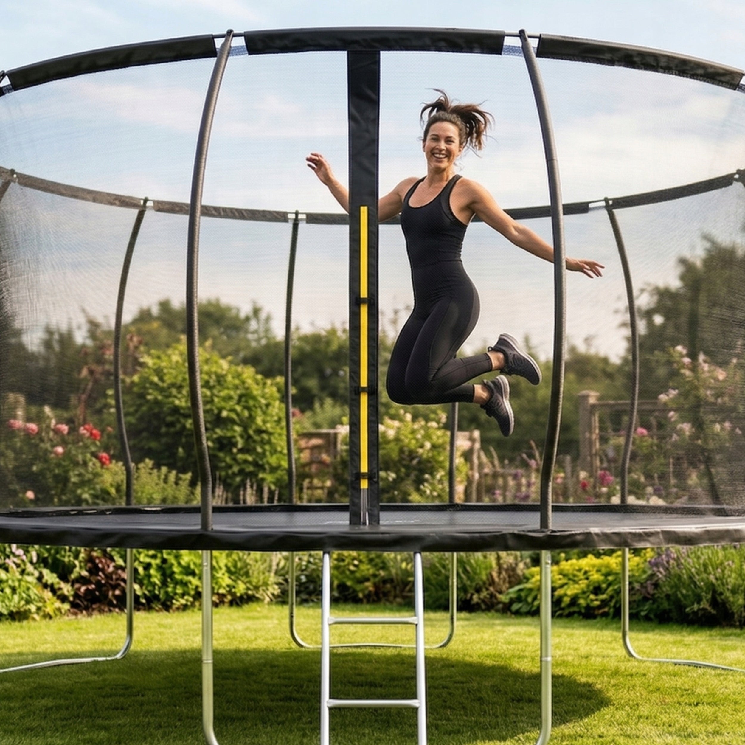 Children's garden trampoline 465cm FUNFIT inner net PREMIUM 15ft Total height 269 cm