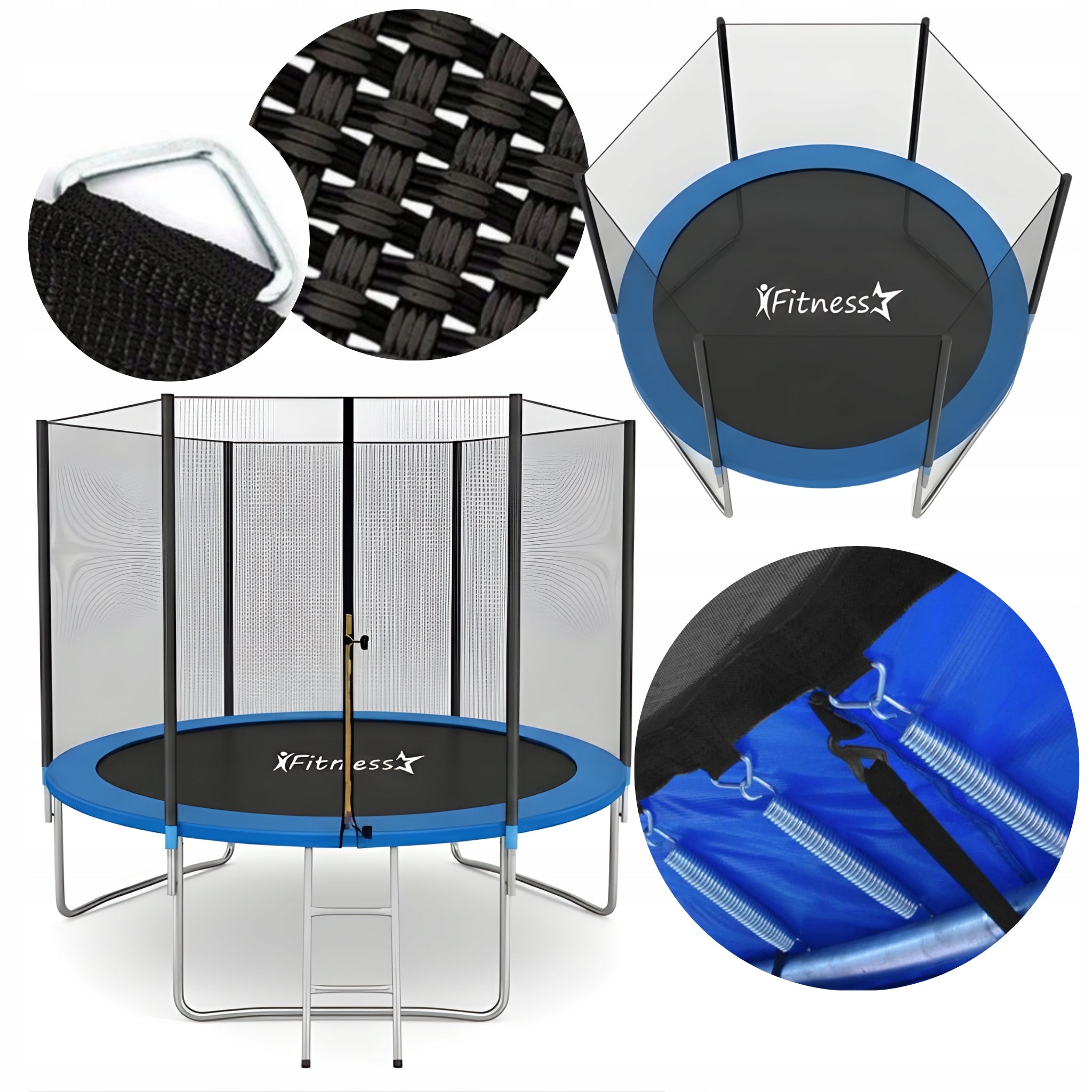 Children's garden trampoline Fitness-Star 254cm 8ft with ladder net Packaging status original