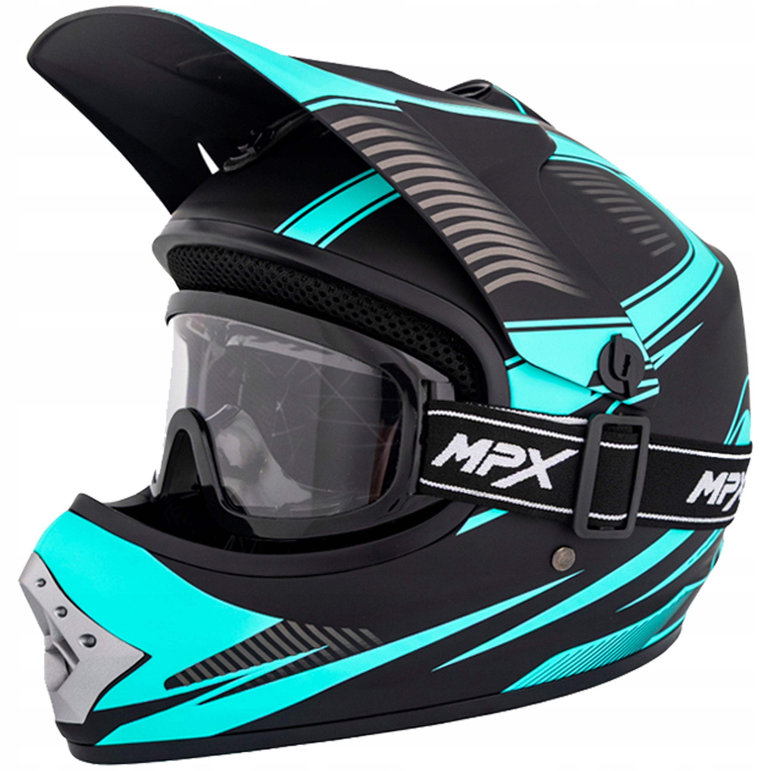 Children's helmet Cross+Gogle Enduro Mini Quad ATV Cross BMX Scooter S 53-54 Packaging status original