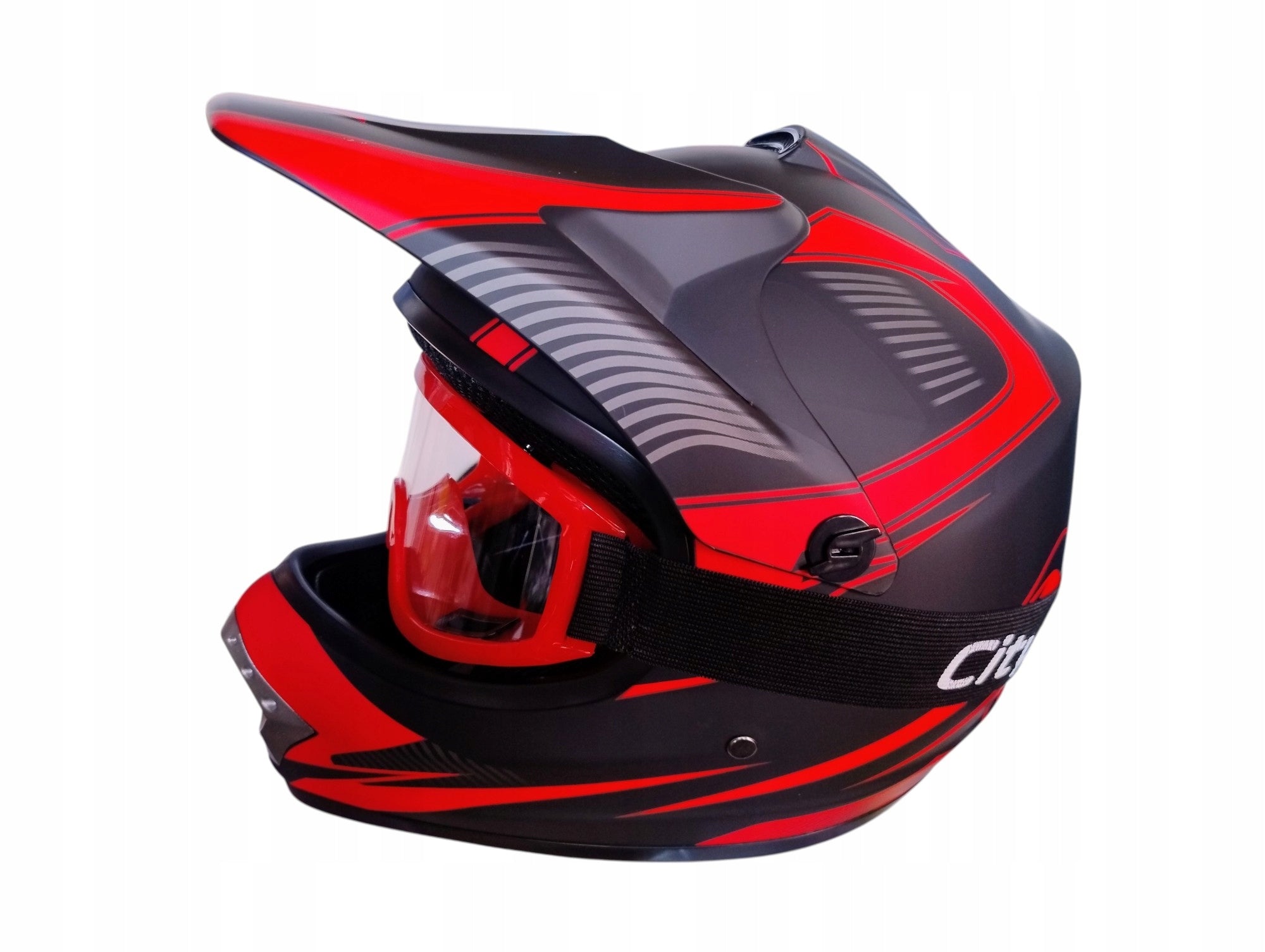Children's helmet Cross+Gogle Enduro Quad ATV BMX Cross Scooter M 55-56 cm Manufacturer's catalog number MCGKZ02046