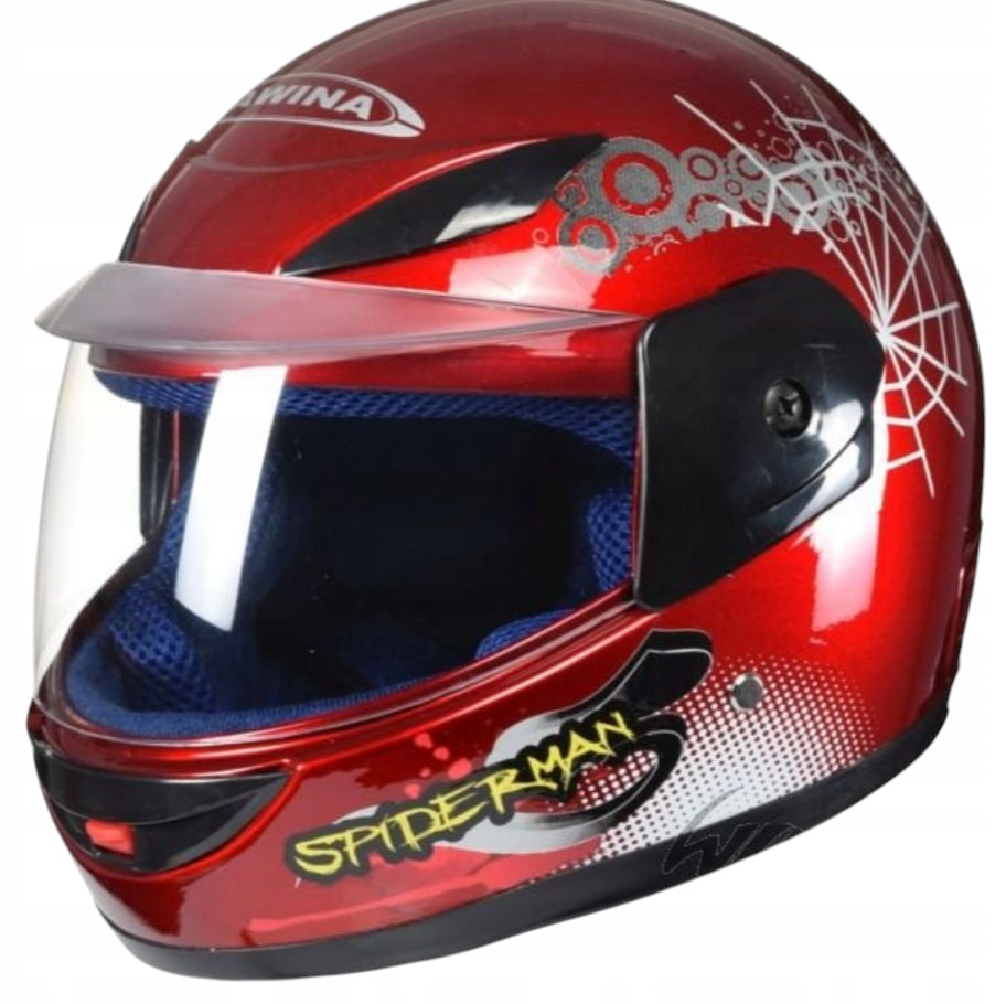 Children's helmet Spider Man red