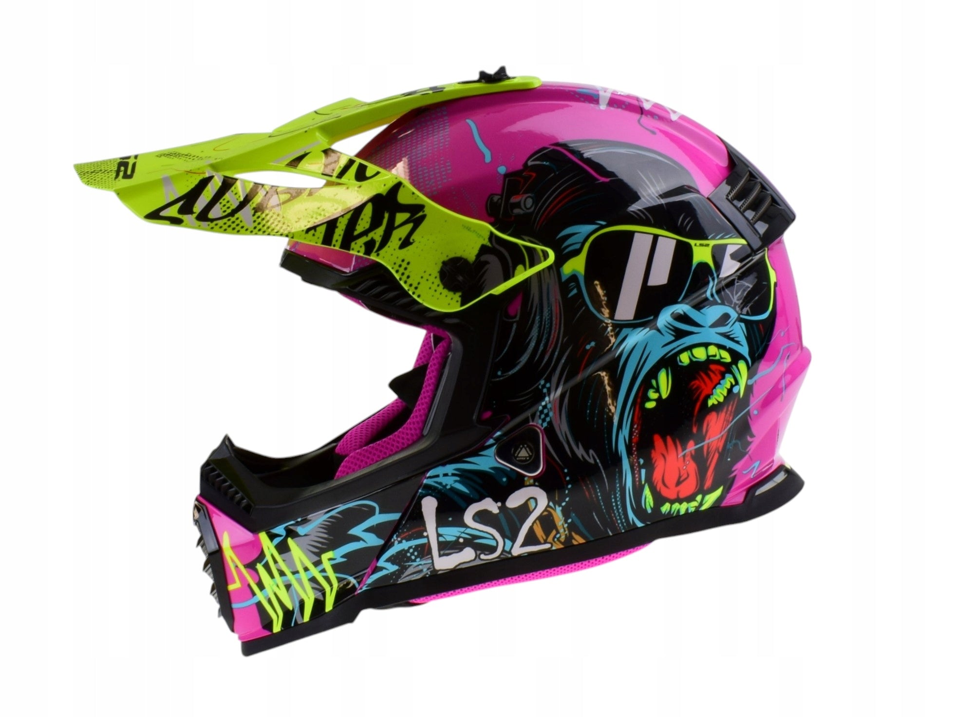 Children's helmet for quad cross LS2 MX437 FAST EVO MINI GORILLA L EAN (GTIN) 5906321609357
