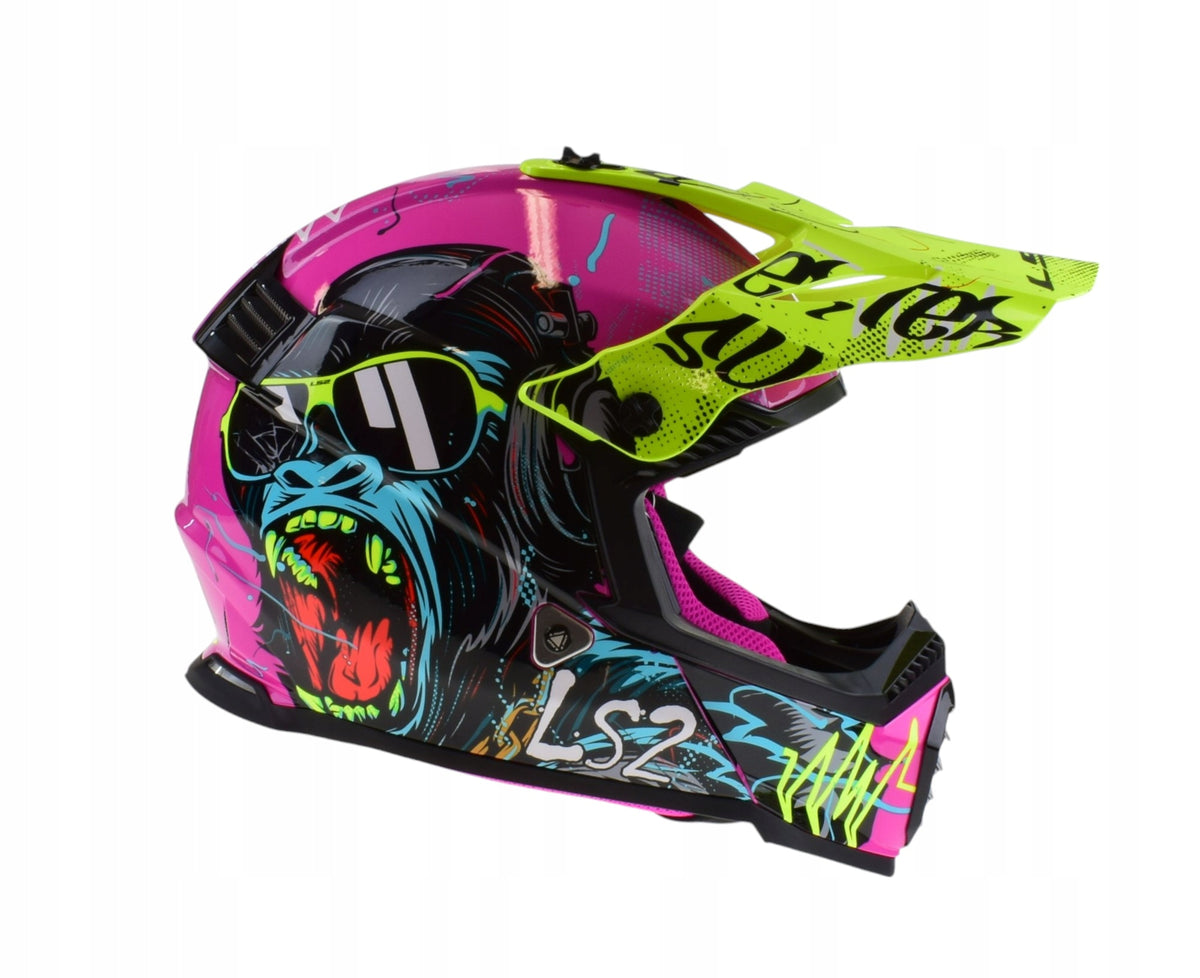 Children's helmet for quad cross LS2 MX437 FAST EVO MINI GORILLA L Manufacturer's catalog number 46437J207L