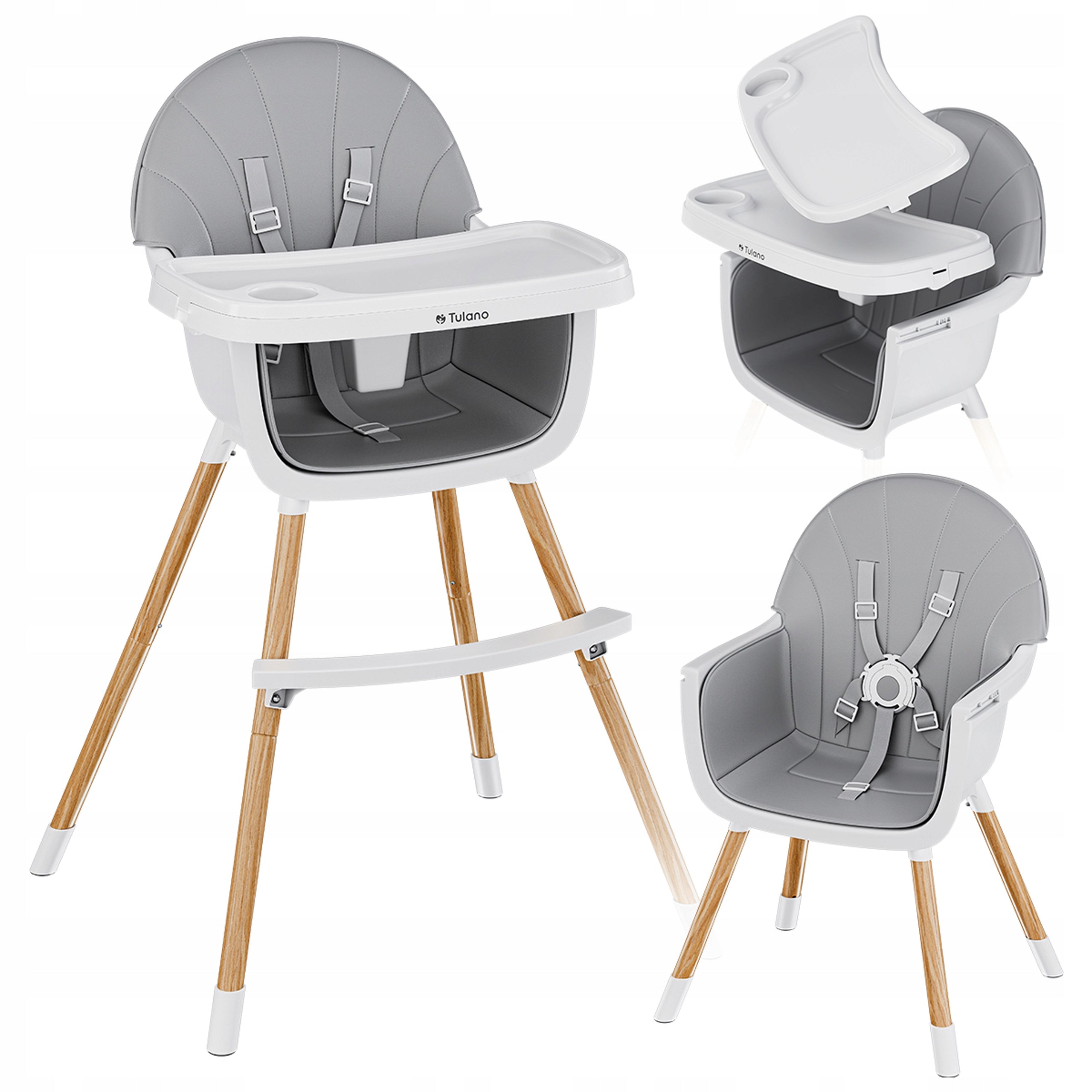 Children's high chair TULANO tourist folding WOODEN