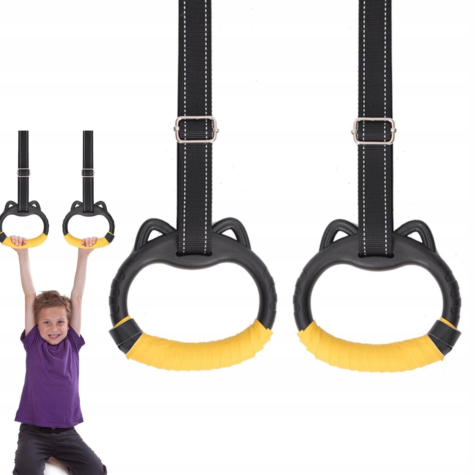 Children's indoor and outdoor exercise wheels, adjustable and safe