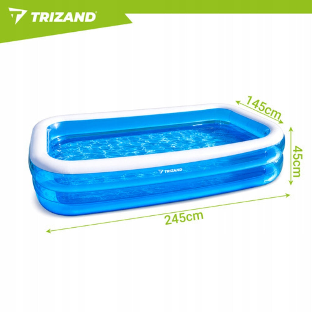 Children's inflatable garden pool family for summer holiday 262x175x50cm Series Basen dmuchany 262x175x50 cm ogrodowy