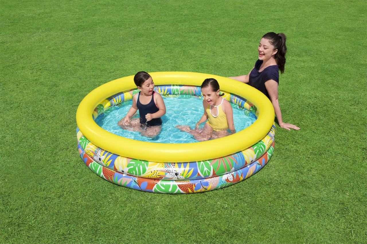 Children's inflatable pool Paddling pool 168cm Round garden inflatable pool Height 38 cm