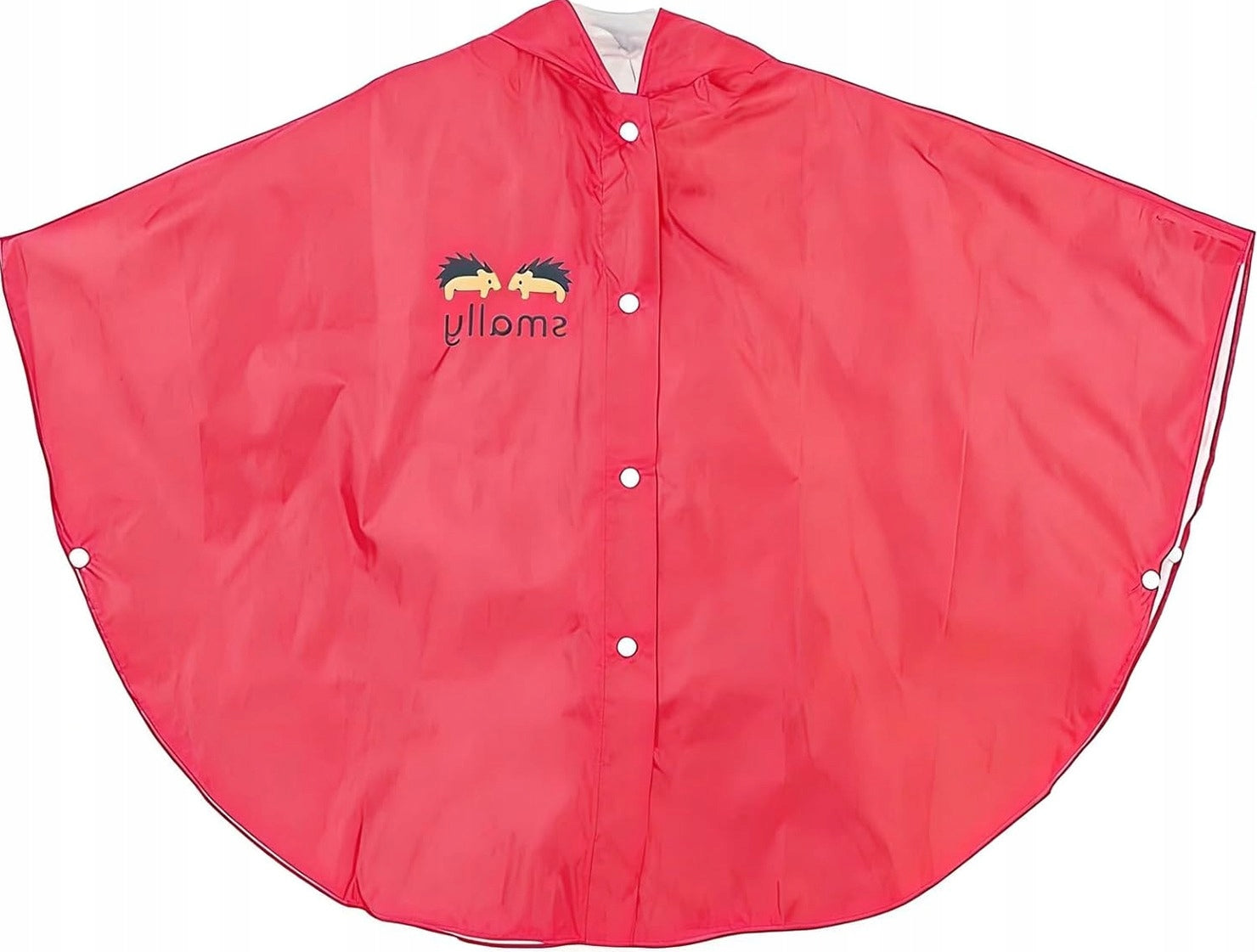 Children's raincoat pink lightweight breathable with hood