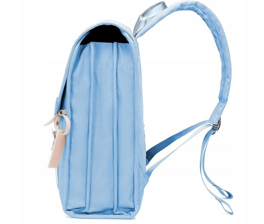 Children's school backpack with compartments fastened blue Manufacturer code BLUE 675