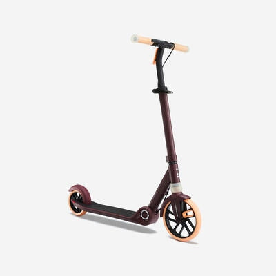 Children's scooter M900 burgundy with orange accent