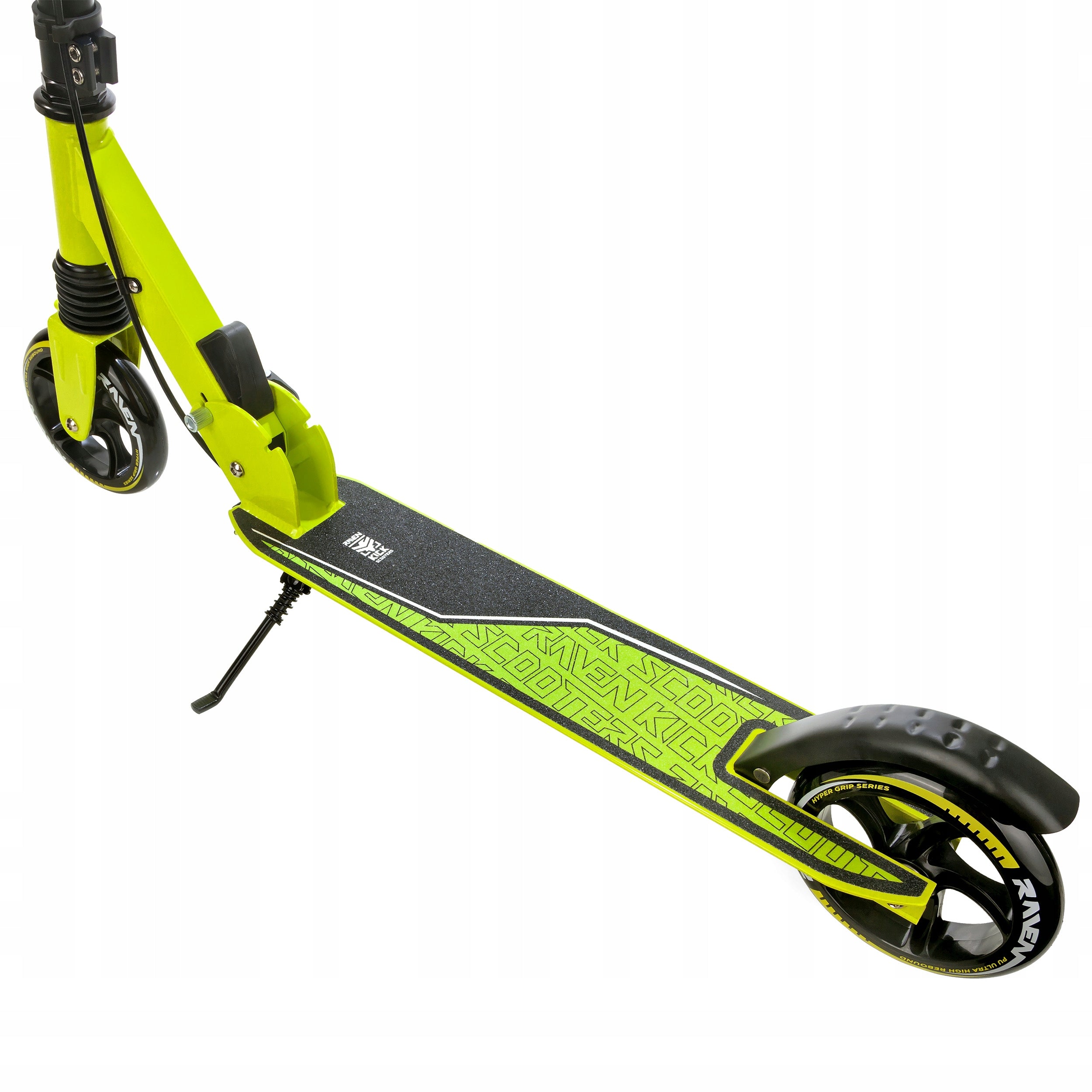 Children's scooter RAVEN Epic Lime 145mm with bell shock absorption brake Kind two-wheeled