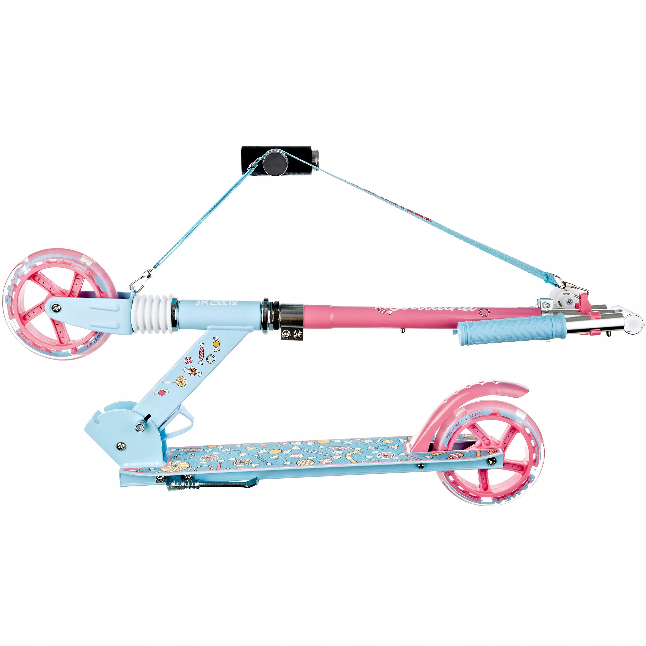 Children's scooter RAVEN Lilliana 145mm with shock absorber and LED bell Brand Raven