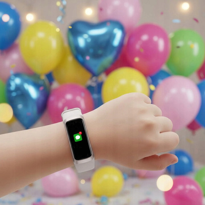 Children's set SMARTWATCH AMOLED SMARTBAND FIT SMS STEPS PULSE THERMOMETER Brand Rubicon