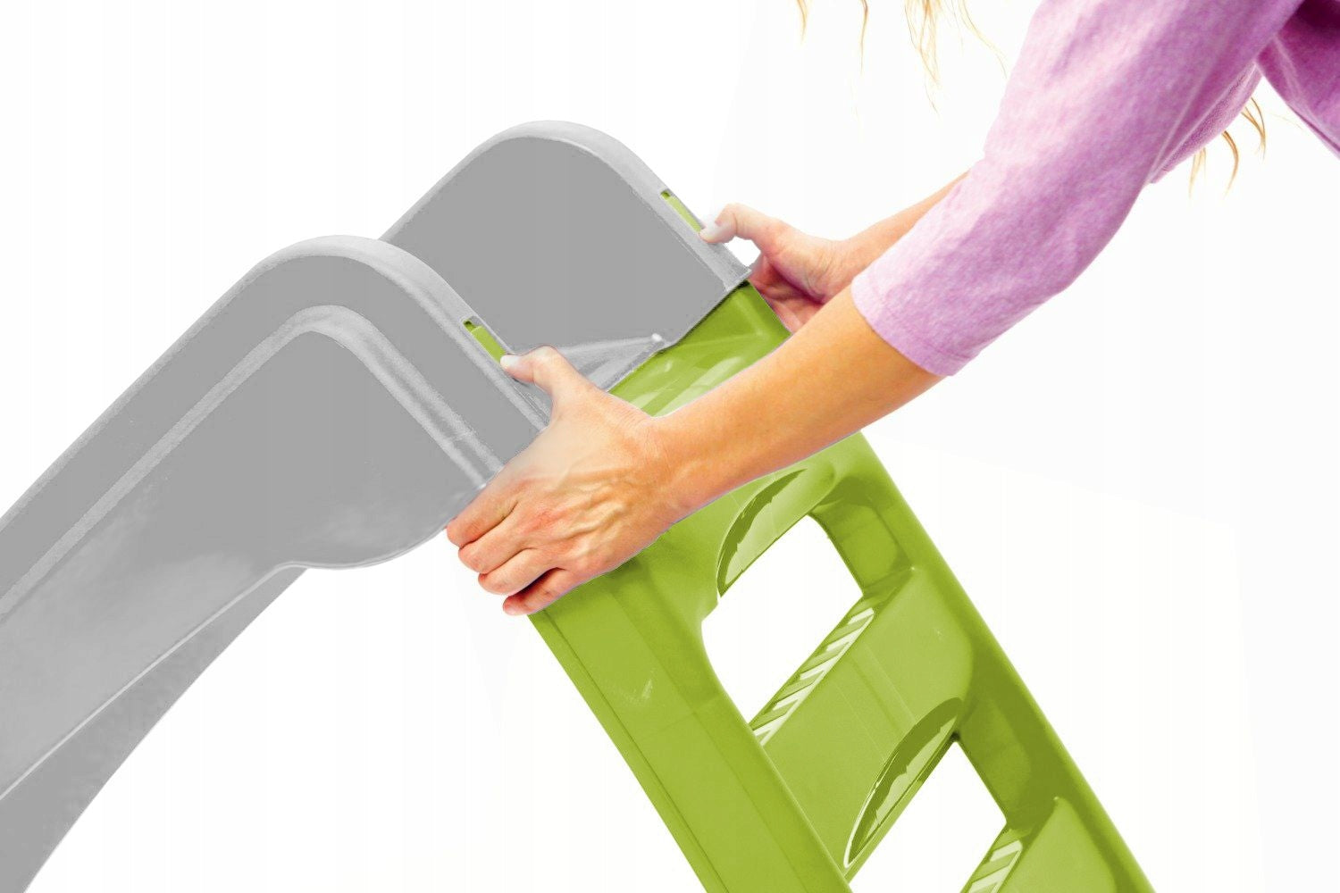Children's slide FOLDING GARDEN Stable SLIDE 130CM GREY PalPlay Kind freestanding