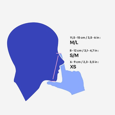 Children's snorkeling mask Subea Easybreath XS 6/10 with bag Brand Subea