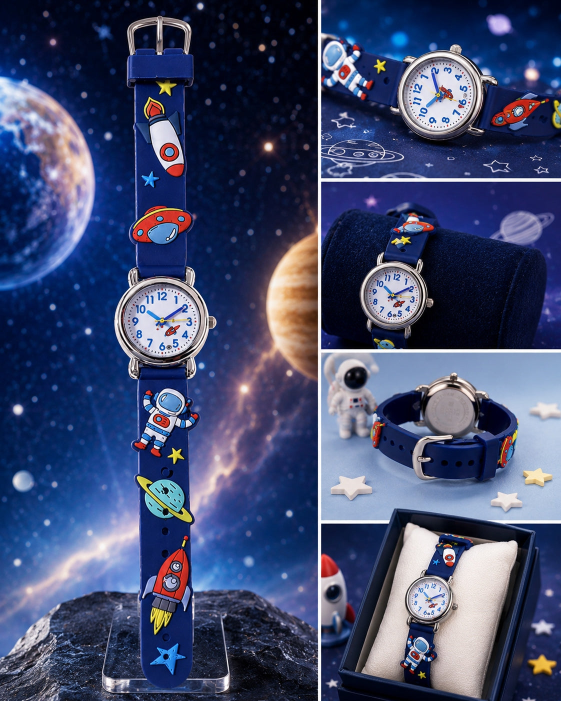 Children's space style wristwatch Packaging status original