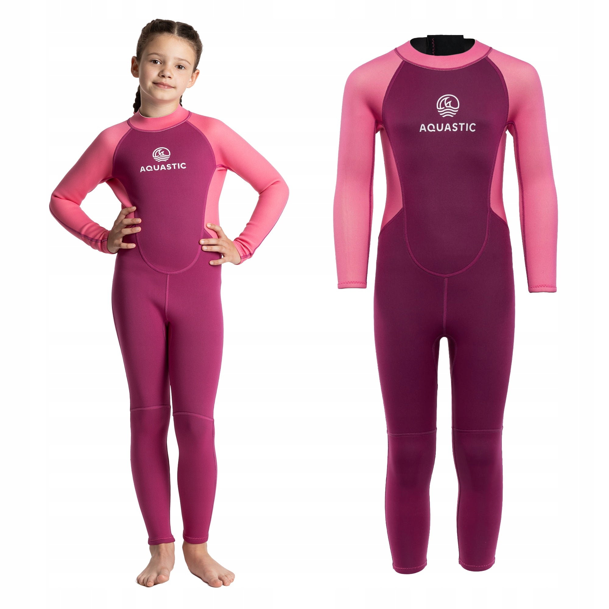 Children's swimming foam AQUASTIC Wavey LG Jrg 2 mm pink