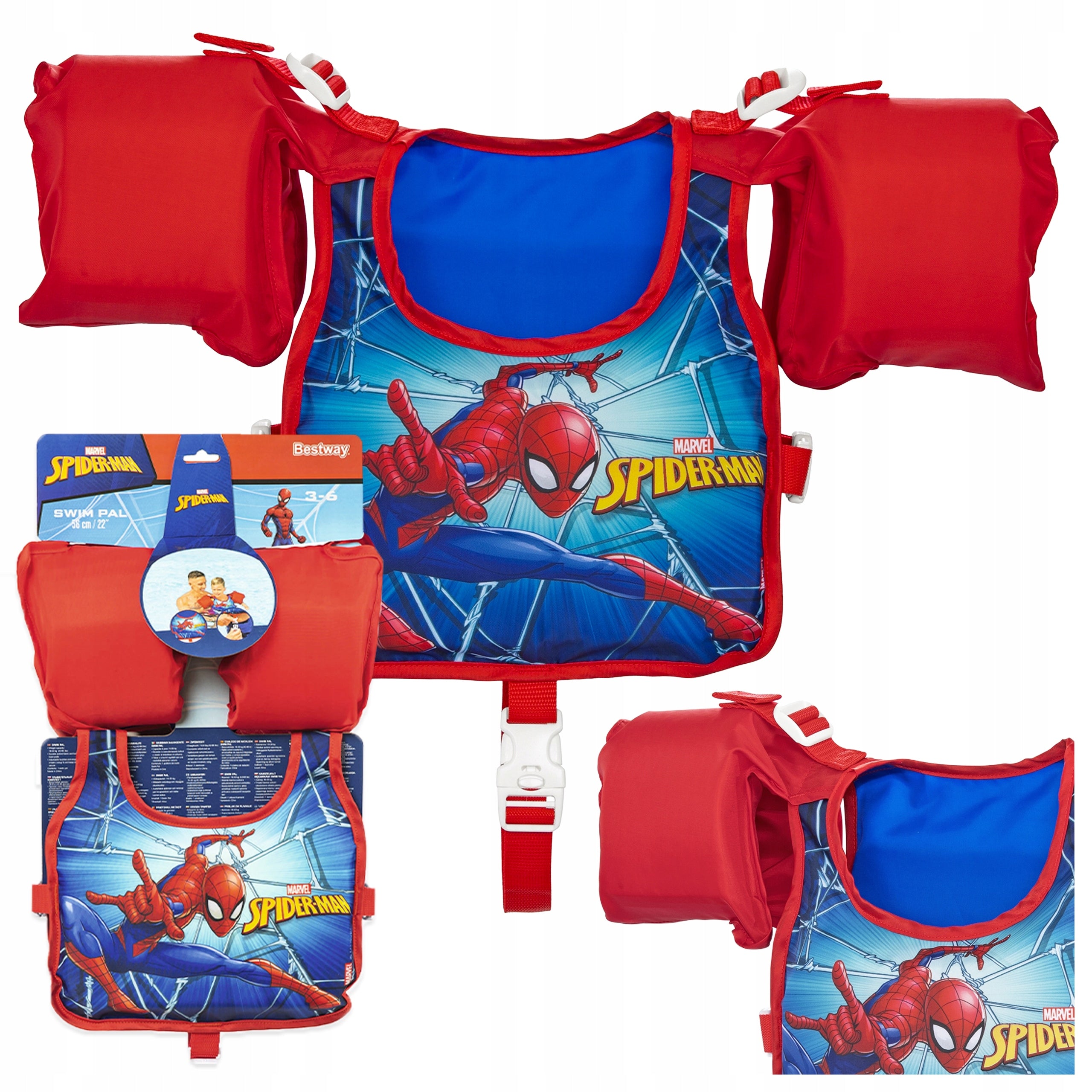 Children's swimming vest Bestway Spider-Man 98795 3-6years Packaging status original