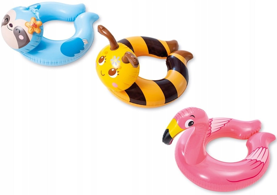 Children's swimming wheel Flaming Bee Sloth inflatable circle 59220 Packaging status original