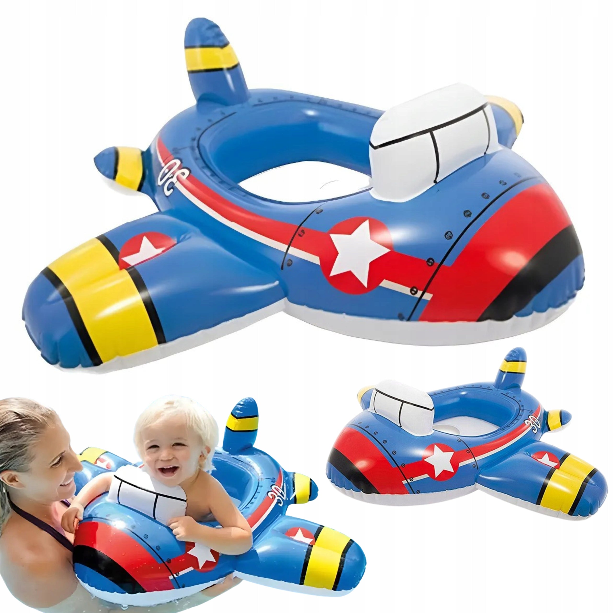 Children's swimming wheel INFLATABLE AIRPLANE airplane pontoon with seat