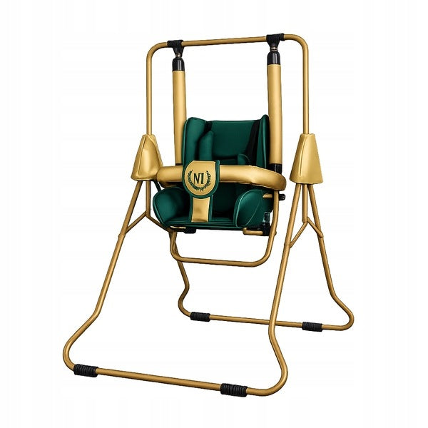 Children's swing 3in1 ADBOR N1 Gold garden home - green – gold