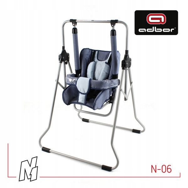 Children's swing 3in1 ADBOR N1 garden home – blue Brand Adbor