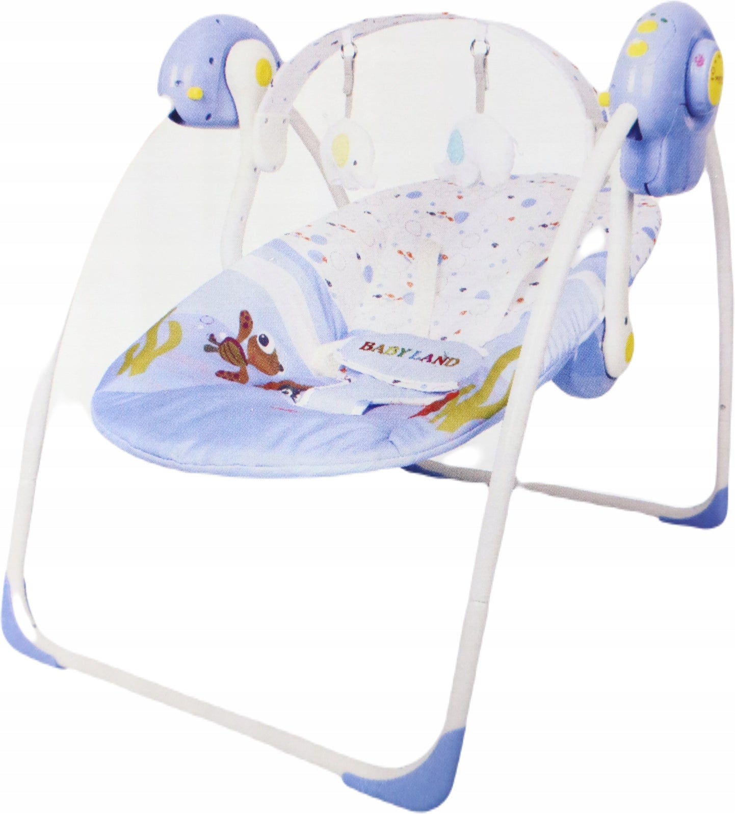 Children's swing lounger portable with melodies 5 modes of operation BLUE