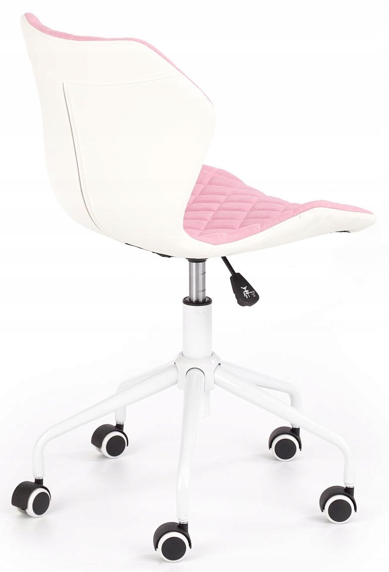 Children's swivel chair PINK MATRIX 3 Halmar Body color white
