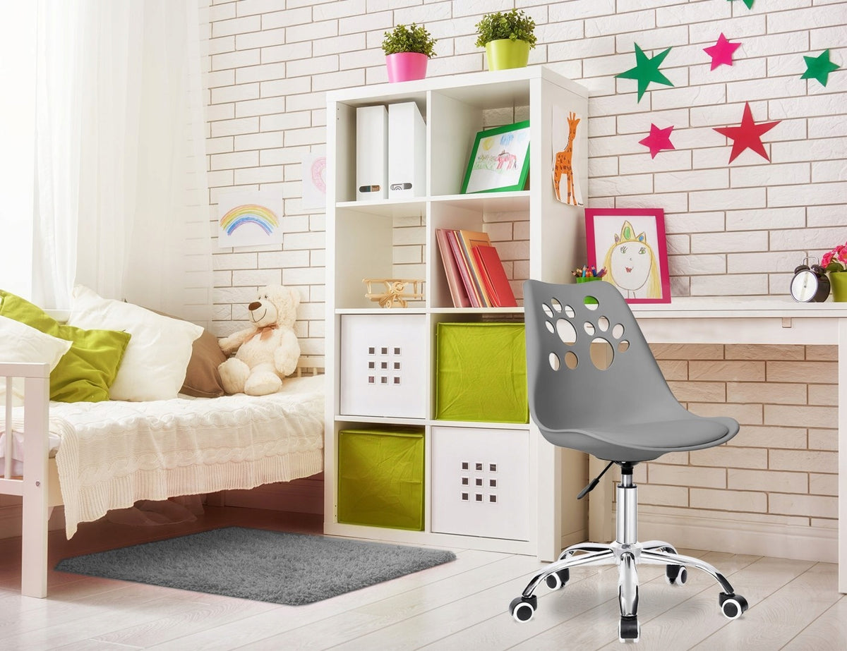 Children's swivel chair desk chair rubber wheels Grover graphite Packaging status original
