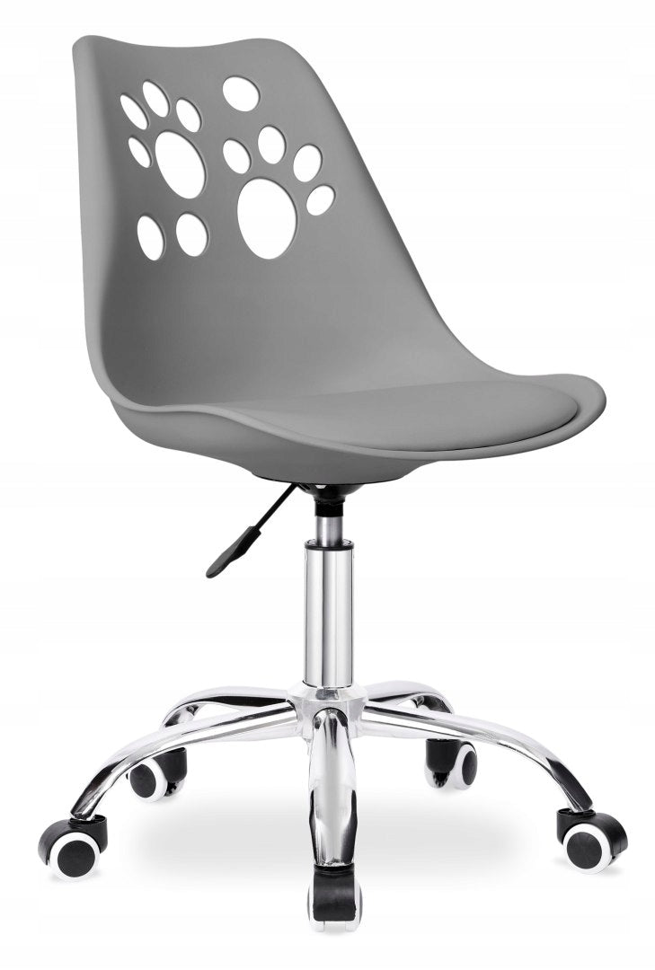 Children's swivel chair desk chair rubber wheels Grover graphite