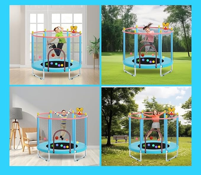 Children's trampoline 150 cm, up to 200 kg, adjustable P767 Total height 120 cm