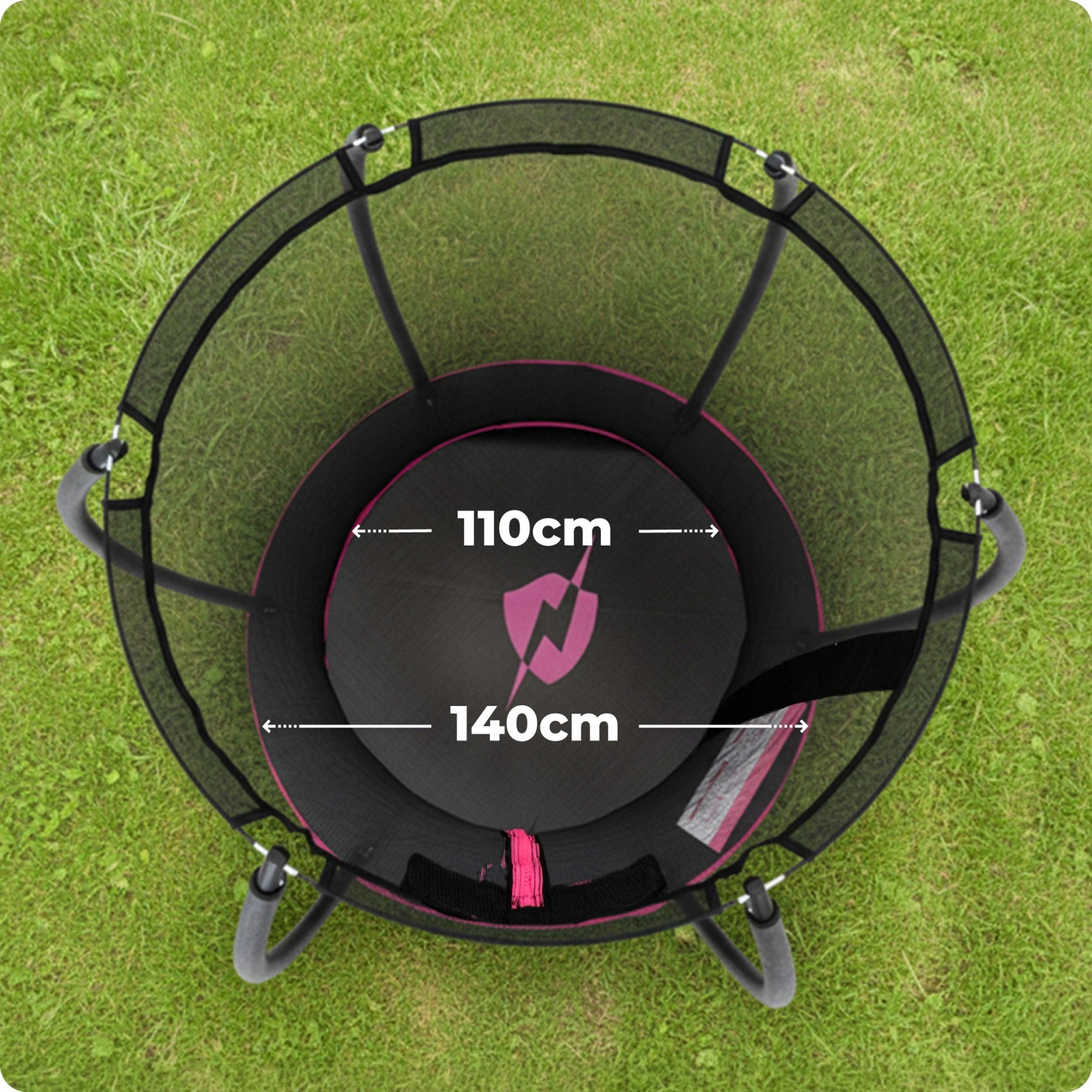 Children's trampoline home small 4.5FT 140CM garden safe with net Manufacturer code INSIDE-ULTRA-4.5FT-PINK