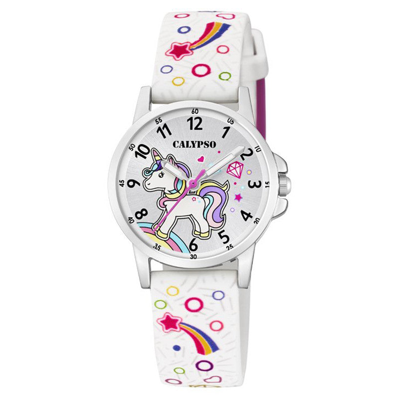 Children's watch Calypso K5776-4 white strap