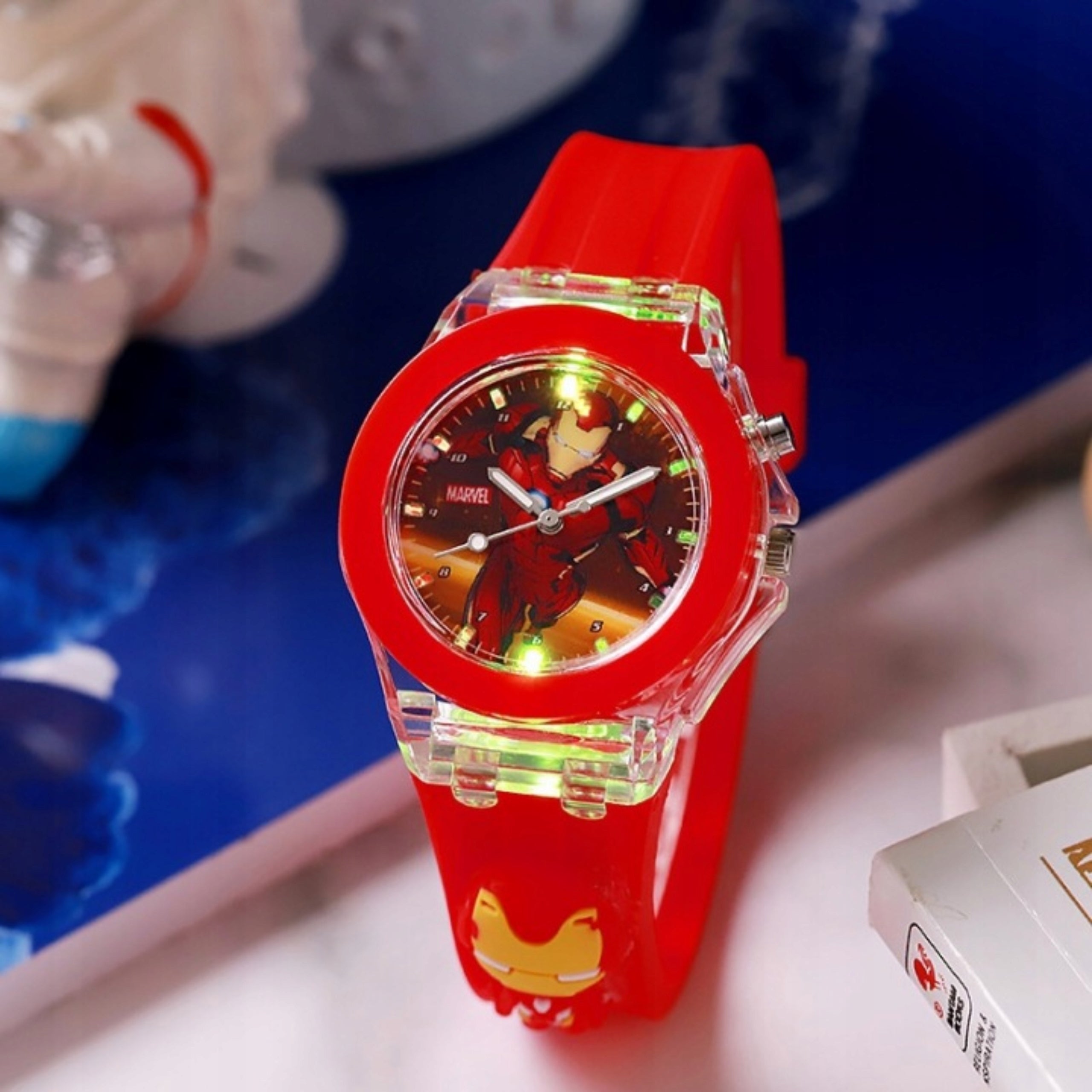 Children's watch IRON MAN boy electronic band Avengers Brand no brand