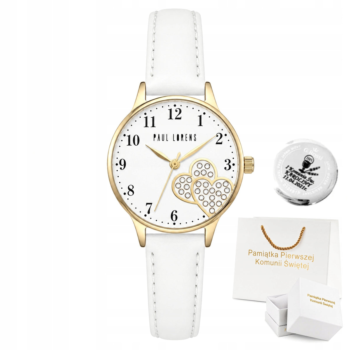 Children's watch MILA COMMUNION GIFT for girls Paul Lorens white
