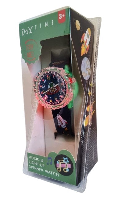 Children's watch My Time GREEN with spinner function, light and music Manufacturer code 3223443