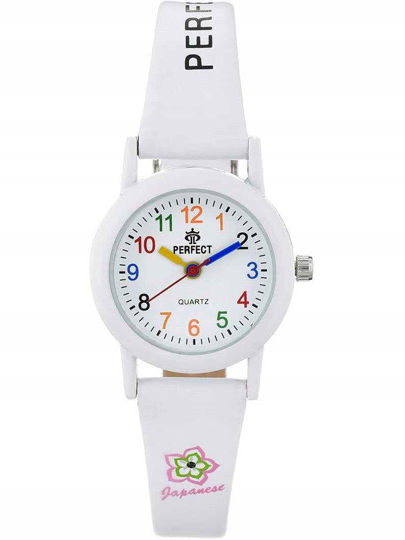Children's watch PERFECT A966-01 white 3 ATM MIYOTA movement