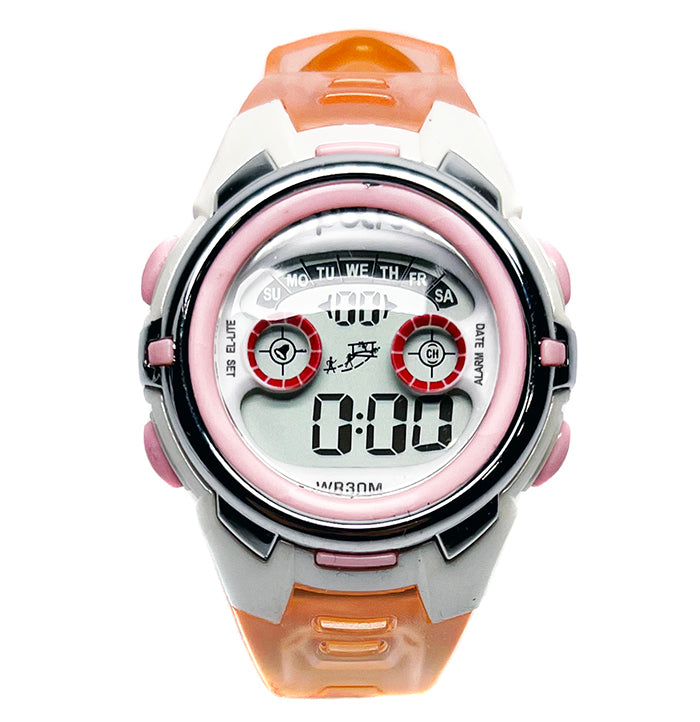 Children's watch / POLIT / electronic / pink / many functions