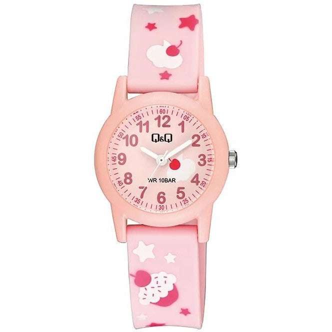 Children's watch QQ V22A-001V pink strap