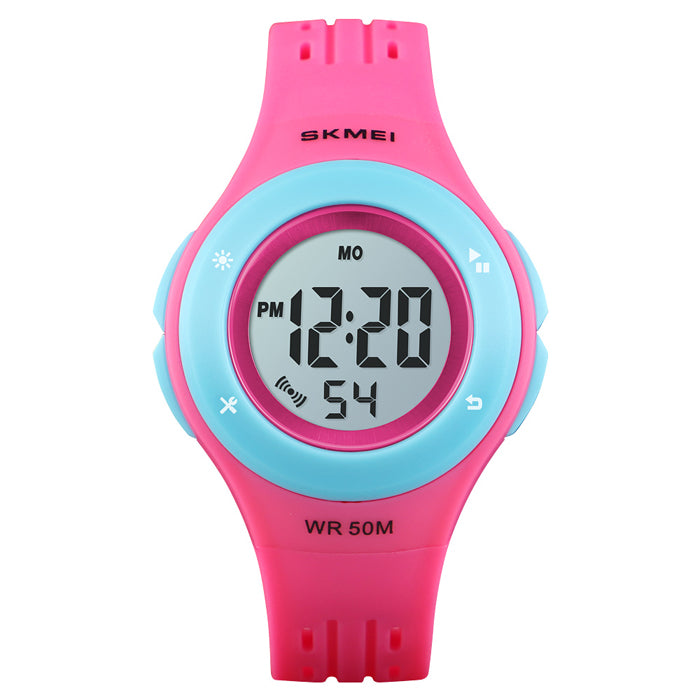 Children's watch SKMEI electronic pink sports many functions Packaging status original