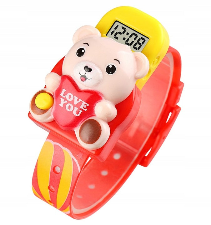 Children's watch / SKMEI / electronic / red / BEAR Brand Skmei